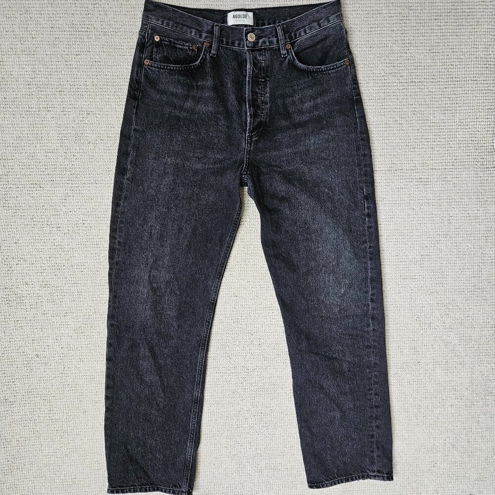 AGOLDE 90's Mid Rise Loose Black Jeans Size 27 - A069B-1157